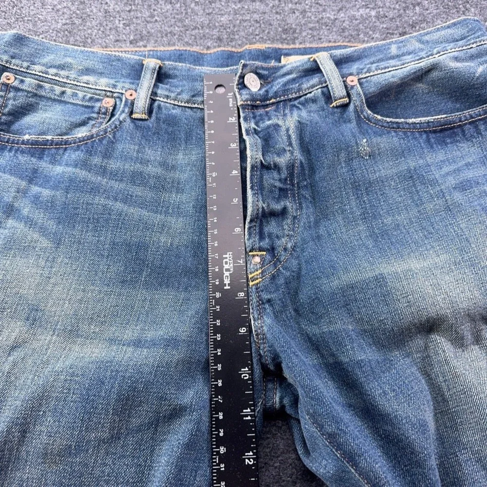 Polo Ralph Lauren Mens Bootcut Jeans Blue Button Fly 35x32 Cruise